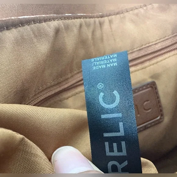 Relic Floral Crossbody Bag with Brown Accents Adjustable Straps - Picture 10 of 12